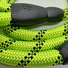 Emkay 5 FT Strong Dog Leash with Comfortable Padded Handle and Highly Reflective Threads Dog Leashes for Medium and Large Dogs | 7 Colors (Green)