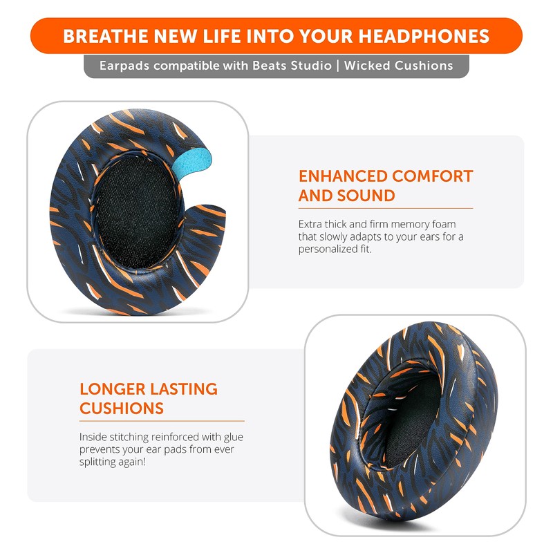 WC Wicked Cushions Replacement Ear Pads for Beats Studio 2