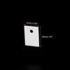 PATIKIL 50pcs 3.8mm Hole High Hardness Alumina Ceramic Sheet Cooling