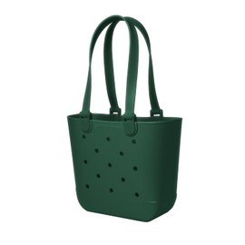 Simple Modern Beach Bag Rubber Tote | Waterproof Medium Tote Bag with Zipper Pocket for Beach, Pool Boat, Groceries, Sports | Getaway Bag Collection | Forest