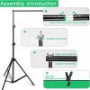 YADILALA Portafondos Fotográfico Ajustable Profesional 2*3m Con Clips