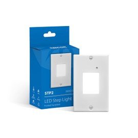 STP2 Frosted White LED Step Light with Photocell (STP2F120WHPC)