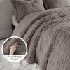 Intelligent Design Malea Shaggy Duvet with Quilted Box Design, Long