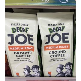 Trader Joe's 2 Packs Trader Joe's DECAF Joe Ground Coffee Meium Roast 14 oz Each Pack