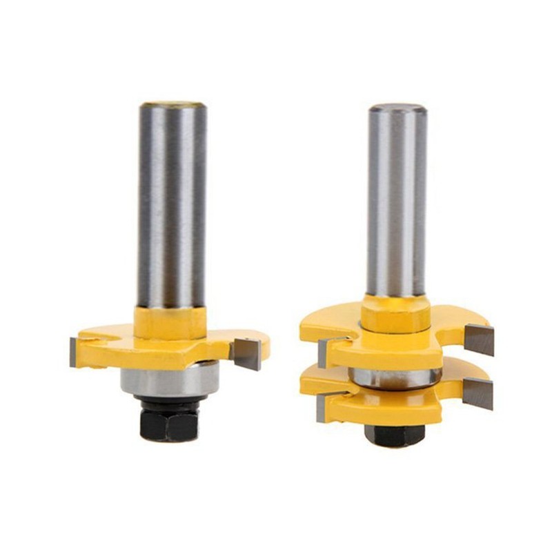 Mesee 1/2 Inch Shank Matched Tongue Groove Router Bits Set,