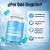 Biotina Gomitas Cabello Piel Uñas Arándano 5100 Mcg Vegan