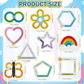 80 Pcs Anxiety Sensory Stickers with Inspirational Quotes Calm Textured Strips Relief Mental Health Stickers School Office Adhesive Sensory Tape Anti Stress Toys for Adults Teens (Lovely)