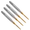 sourcing map 4pcs Straight Flute Thread Tap, M1.4 x 0.3