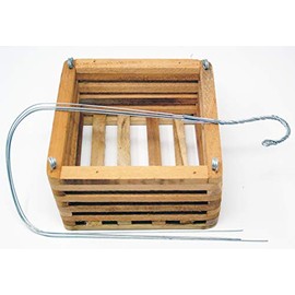 Slat Vanda Orchid Basket. Cedar. 8 Inch with 20 inch hanger.