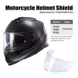 Helmet Visor for LS2 FF800/FF353/FF328, Motorcycle Helmet Visor, Motorcycle Wind Protection Helmet Lens Visor, Full Face, Helmet Visors Accessories Replacement, Not Recommended for Other Models