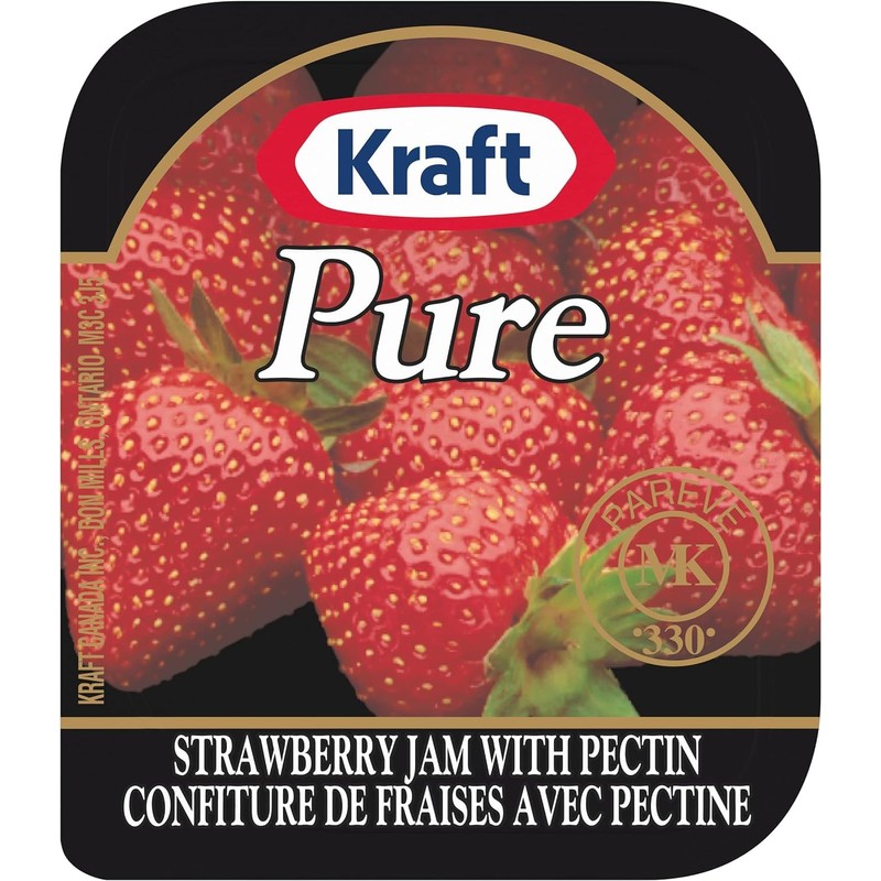 Kraft Peanut Butter and Strawberry Jam Portions, 30 CountQ