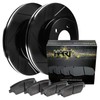 Hart Brakes Black Front Slotted Rotors + Ceramic Brake pads