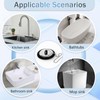 2 PCs Universal Bath Plug with Chain, Bathroom Sink Plug