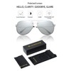 VIVIENFANG Polarized Sunglasses Mens Womens Silver Frame/Silver Mirrored Y2K Aviator