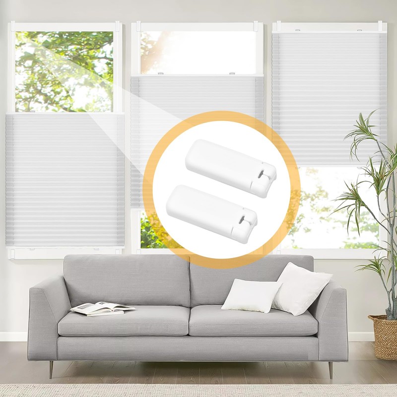 SUPRROW 6Kit 12 Stück Plissee Ersatzteile klemmträger