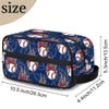 Kids Travel Toiletry Bag - Fire Baseball Waterproof Hanging Dopp