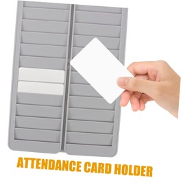 Gogogmee Wall Mounted Slot Attendance Cards Rack Card Holder for Office and School Supply Retractable Id Ic Card Display Organizer