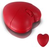 Wireless Bluetooth Heart Mouse (Red)