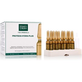 MartiDerm Proteos Hydra Plus Ampolletas faciales hidratantes y antioxidantes. Vitamina C Pura + Proteoglicanos. Reafirman y aportan luminosidad. Piel seca - 30 ampolletas