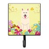 Caroline's Treasures BB6045SH4 Easter Eggs White German Shepherd Wall Hook,