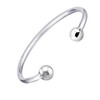 Treasure Bay Plain 925 Sterling Silver Torque Bangle For Men