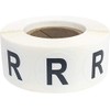 Letter R Inventory Labels .75 Inch Round Circle Dots 500