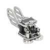 Mini CW Key Double Paddle Telegraph Key Stainless Steel Automatic