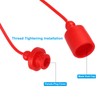 PATIKIL ISO-A 1/2 Hydraulic Coupler Male Dust Cap and Female