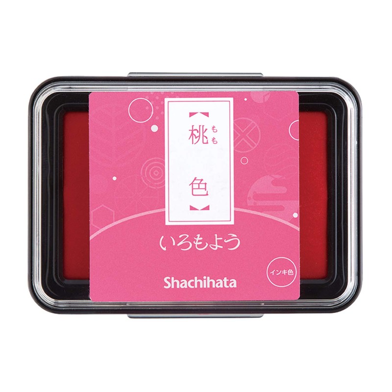 Shachihata HAC-1-LP Iromoyo Ink Pad, Momo-Iro (Peach)
