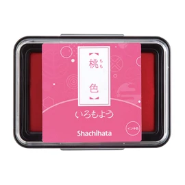 Shachihata HAC-1-LP Iromoyo Ink Pad, Momo-Iro (Peach)