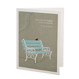 Positively Green Sympathy Card - "They lived and laughed and loved and left."