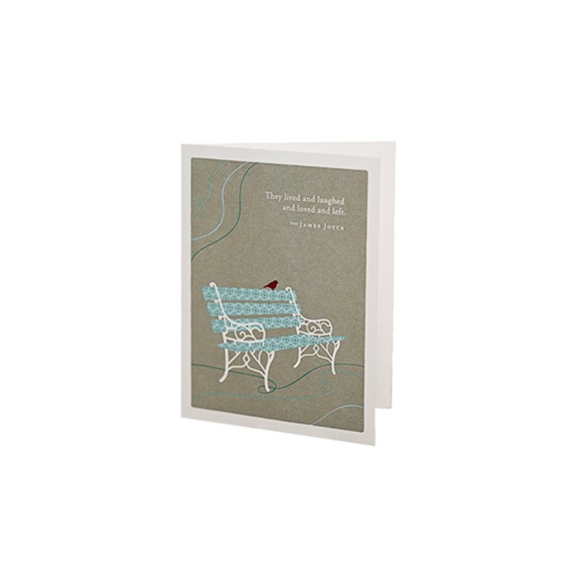 Positively Green Sympathy Card - "They lived and laughed and
