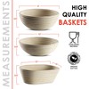 Bread Banneton Proofing Basket [Set of 2] Oval 10x6 Inch
