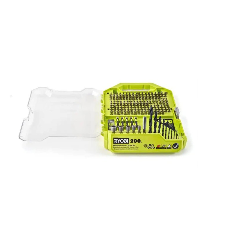 RYOBI 200 Piece Drill and Impact Drive Set
