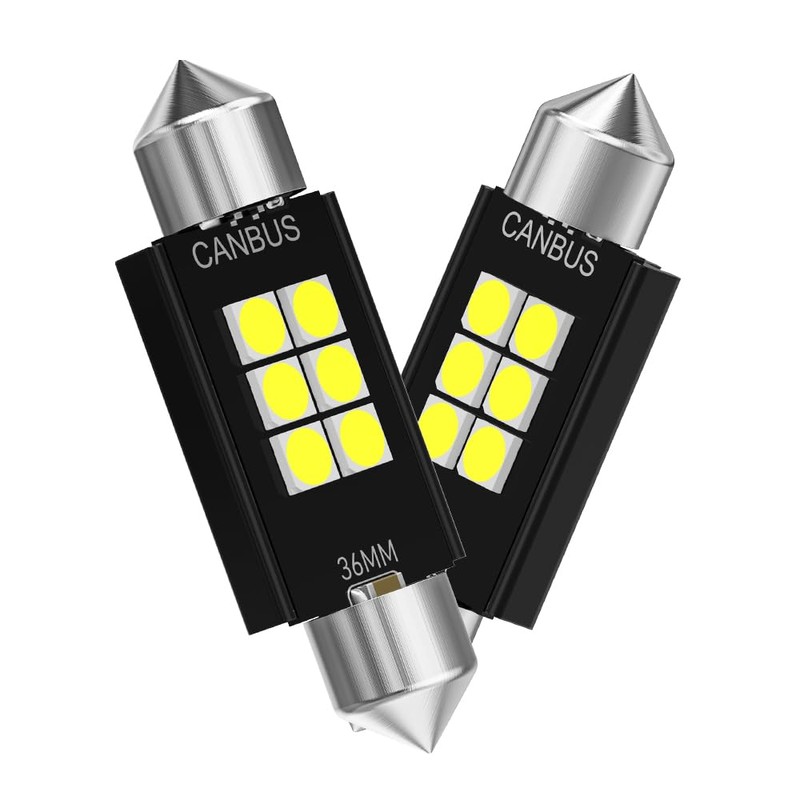 YaaGoo Car Interior Lights 3030 6 SMD 300LM 6000K DC