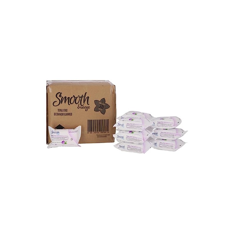 Set 10 Paquetes Toallitas Desmaquillantes 30 Pzas c/u Té Verde