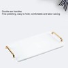 Decorative Tray Elegant Exquisite Texture Ergonomic Serving Tray with Handles