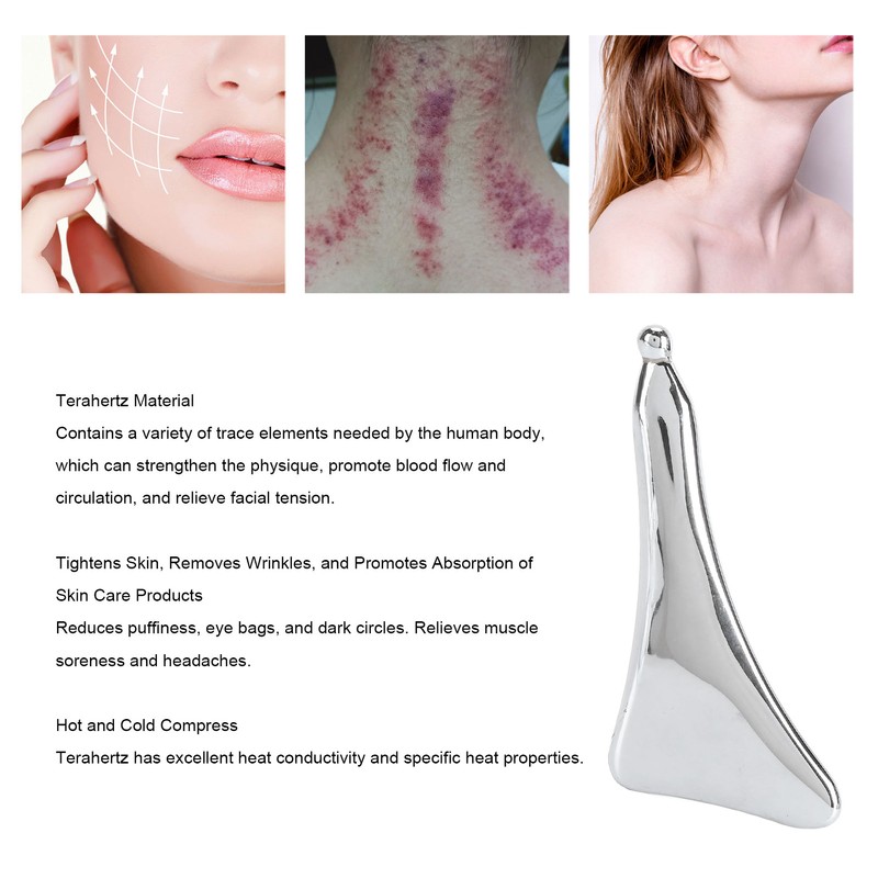 Terahertz Facial Scraping Tool for Lymphatic Drainage Relieved Facial Tension