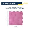 Linium Piso Colchoneta Tapete Acolchonado Gimnasio Gym 60x60 8pcs