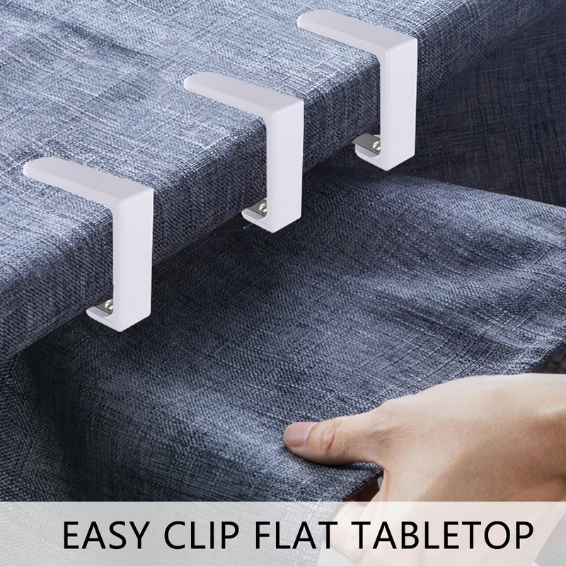AMSGANK Tablecloth Clips, Pack of 12 Table Clips, Stainless Steel