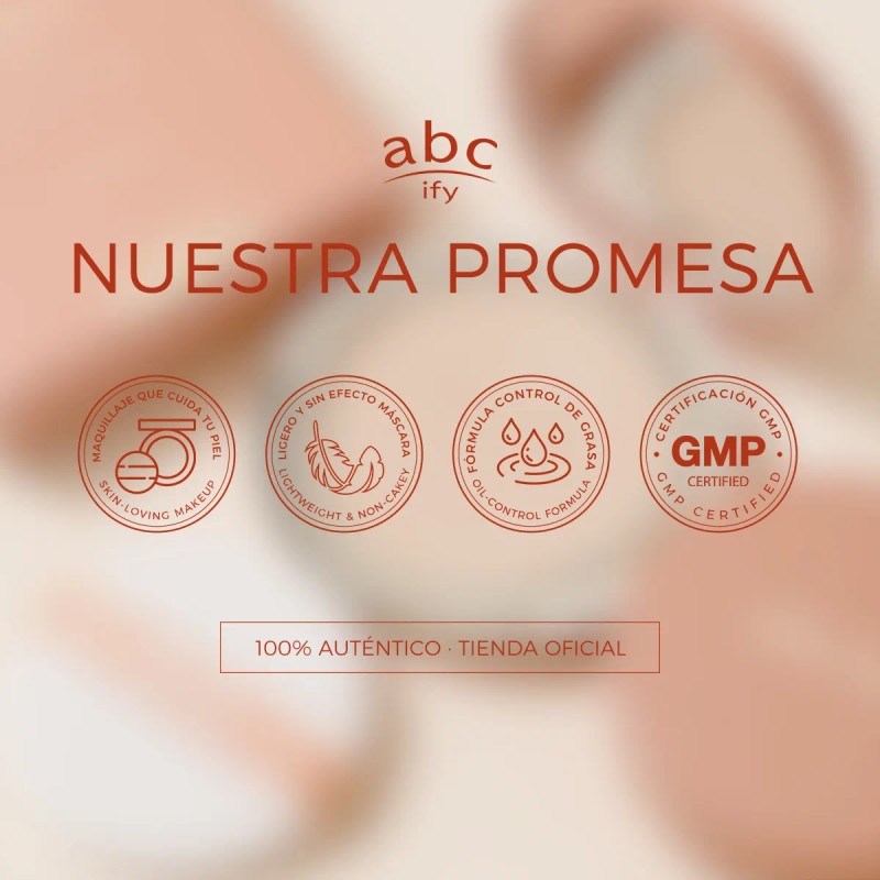 Abcify Base De Maquillaje Polvo Compacto Fijador Matte 24h
