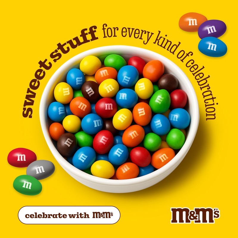 M&M’S WORLD Peanut Light Purple Chocolate Candy-2lbs of Bulk Candy