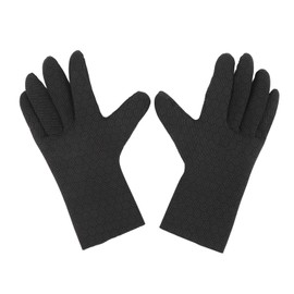 1 Pair Diving Gloves Warm Cold Proof Prevent Slip 3mm Neoprene Five Finger Water Gloves for Snorkeling Boating Surfing M