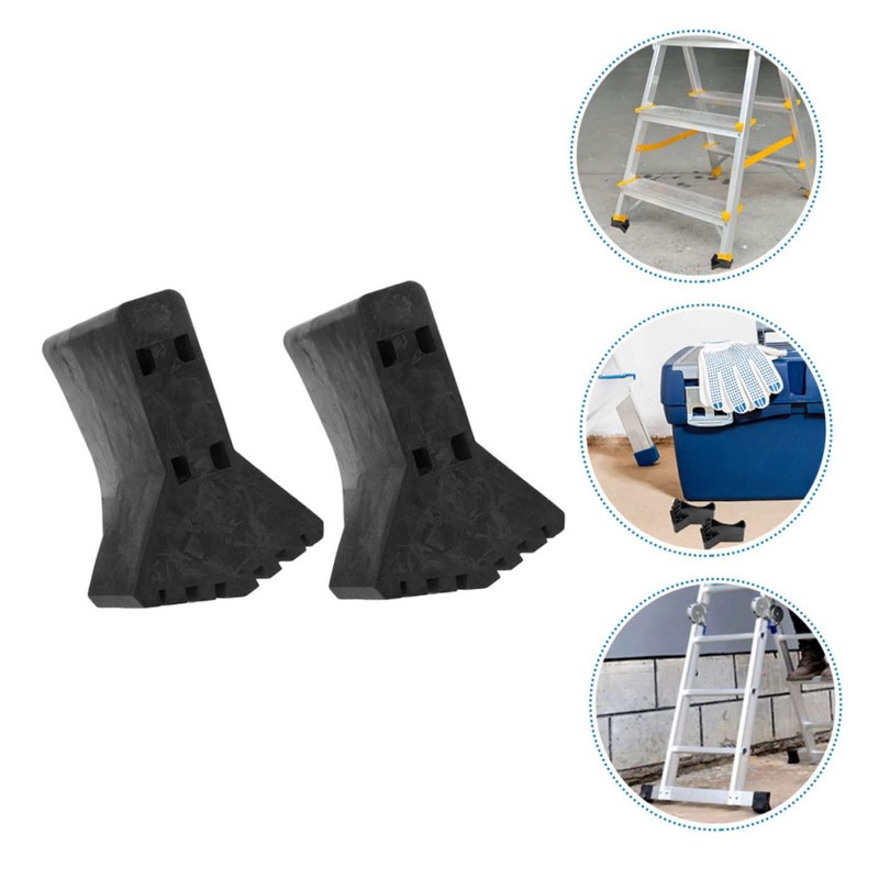 TEHAUX 2Pcs Ladder Foot Covers Non Slip Tips for Stability
