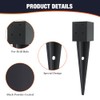 1 Pcs 4x4 Fence Post Anchor Ground Spike 16"(Inner Size