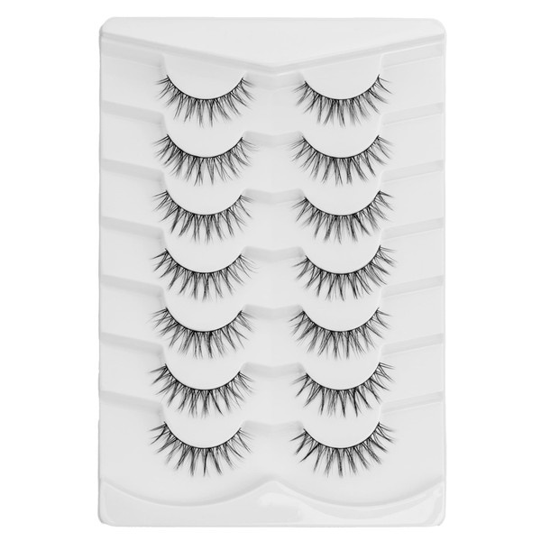 Onlyall Onlyall Wispy Lashes Natural Flared False Eyelashes Fake Lashes