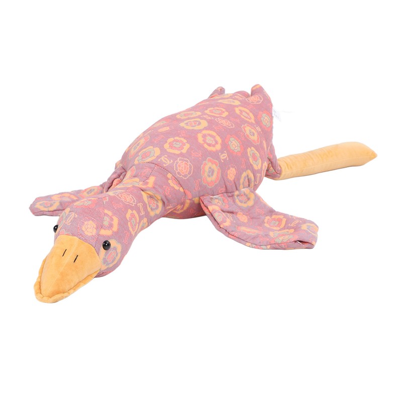 Goose Stuffed Animal Rose Pattern Soft Comfortable Cute Goose Plush