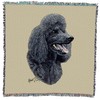Poodle Black - Robert May - Lap Square Blanket Throw