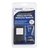 Decko Products 24111 Single Button Wireless Garage Door Opener Remote