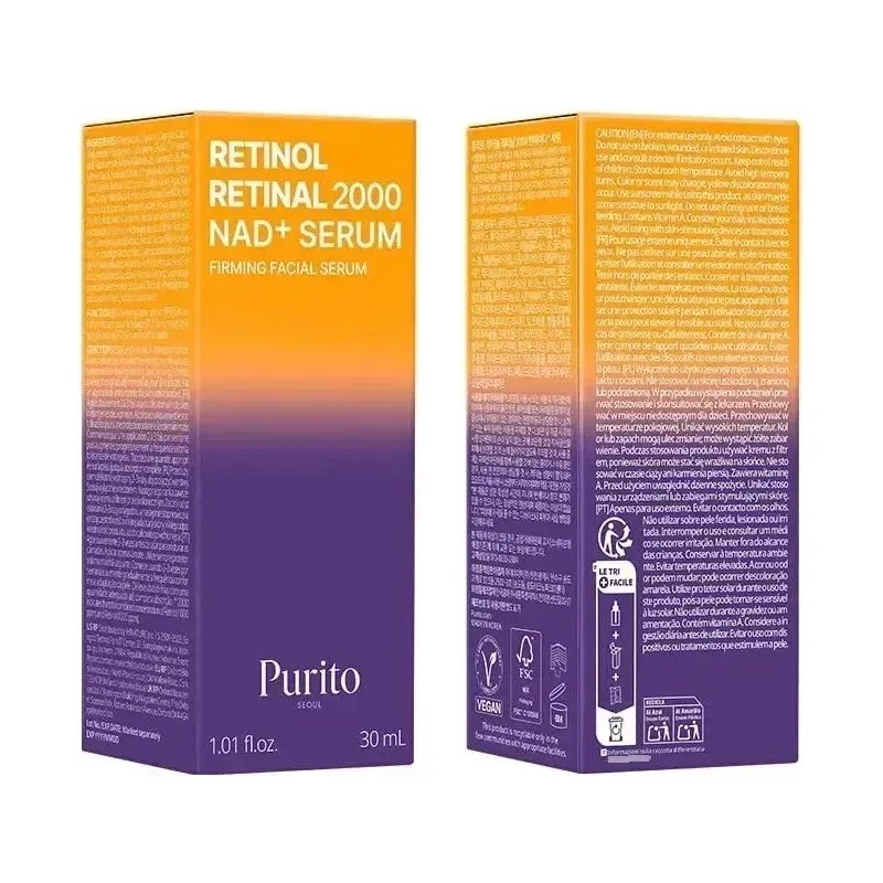 A Sérum Facial Antienvejecimiento Purito Retinol 0.1% + .